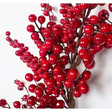 Stunning 18 Inch Christmas Berry Wreath for Festive Decor