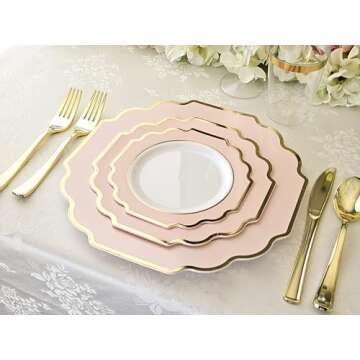 Elegant Disposable Plates Set for Every Occasion