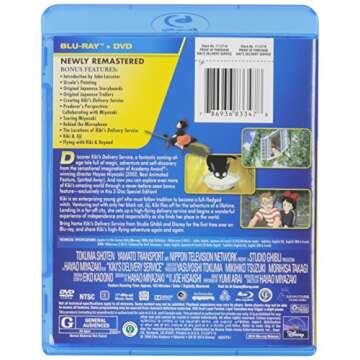 Kiki's Delivery Service (Blu-ray + DVD) - Enchanting Animated Classic for All Ages