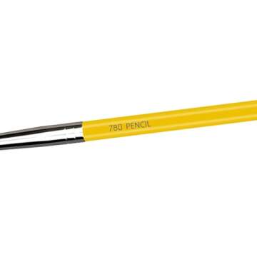 Bdellium Tools Professional Makeup Brush - Studio Series 780 Pencil - With Mix of Soft Synthetic & Natural Fibers, For Blending Eye Makeup (Yellow, 1pc)