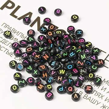 Acrylic Letter Beads Kit 1200pcs for DIY Jewelry Making