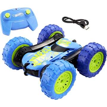 Hot Wheels RC Twist Shifter, 1:24 Scale Remote-Control Vehicle with Working Headlights & Rechargeable Remote