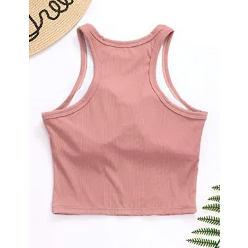 AngiMelo Womens Sports Bra Workout Crop Top Padded Yoga Tank