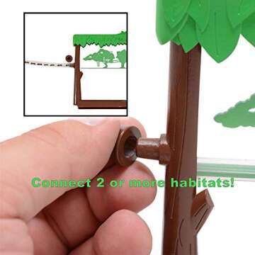 Nature Bound Toys Ant Treehouse Habitat Kit with Sand, Connector Tube, Feeding Stick & Insect Instructions