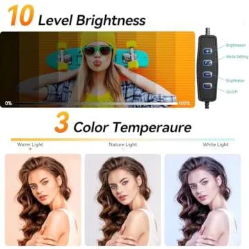 Adjustable Phone Ring Light Stand for Creators and Students