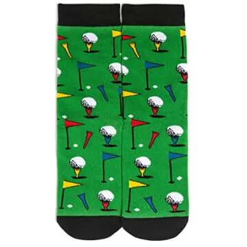 Lavley Par Tee Golf Socks - Funny Christmas Gift for Golfers - Unisex One Size for Men and Women