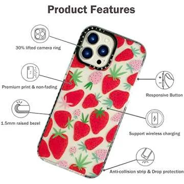 Cute Strawberry Print LOLAGIGI iPhone 14 Case