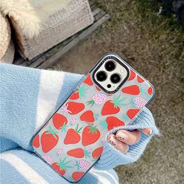 Cute Strawberry Print LOLAGIGI iPhone 14 Case
