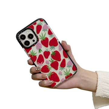 Cute Strawberry Print LOLAGIGI iPhone 14 Case