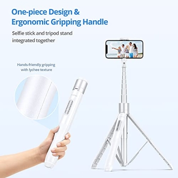ATUMTEK 60" Selfie Stick Tripod with Bluetooth Remote