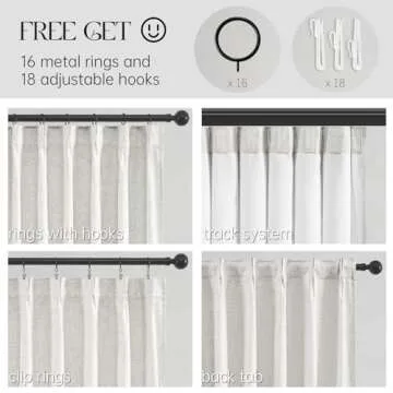 Topfinel Blackout Linen Curtains - Stylish & Functional