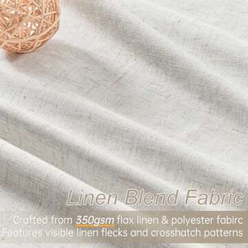 Topfinel Blackout Linen Curtains - Stylish & Functional
