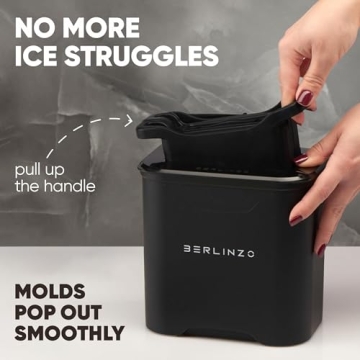 Berlinzo Premium Clear Ice Cube Maker for Stylish Beverages