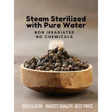 Spicy World Black Peppercorns Whole 1 Pound - Flavor Packed