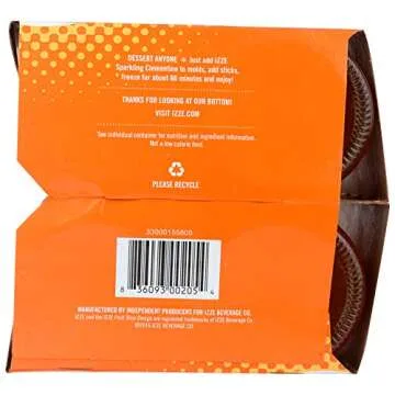 IZZE Sparkling Juice Clementine, 12 Fl Oz Bottles, 4 Pack