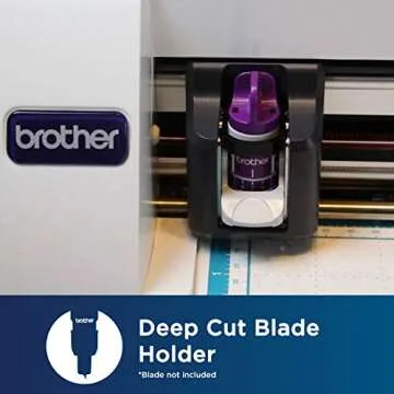 Brother ScanNCut Deep Cut Blade Holder CAHLF1, Use with Thicker Materials Including Foam and Balsa Wood