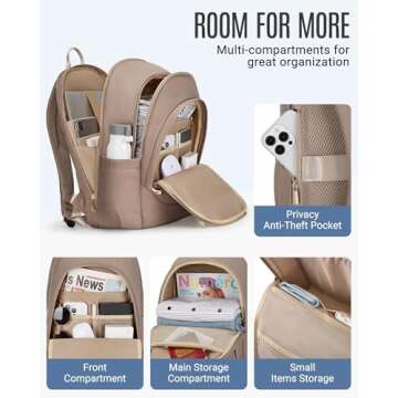 LIGHT FLIGHT 17.3 Inch Travel Laptop Backpack for Work