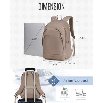 LIGHT FLIGHT 17.3 Inch Travel Laptop Backpack for Work