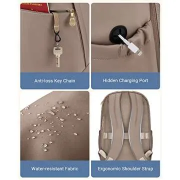 LIGHT FLIGHT 17.3 Inch Travel Laptop Backpack for Work