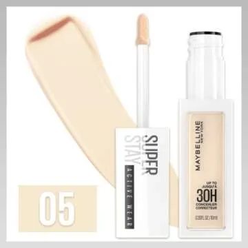 Maybelline Super Stay Liquid Concealer Makeup, Full Coverage Concealer, Up to 30 Hour Wear, Transfer Resistant, Natural Matte Finish, Oil-free, Available in 16 Shades, 05, 1 Count
