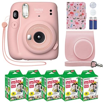 Fujifilm Instax Mini 11 Instant Camera in Blush Pink Bundle