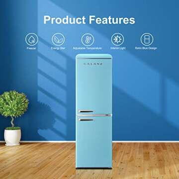 Stylish Galanz Retro Refrigerator for Small Spaces