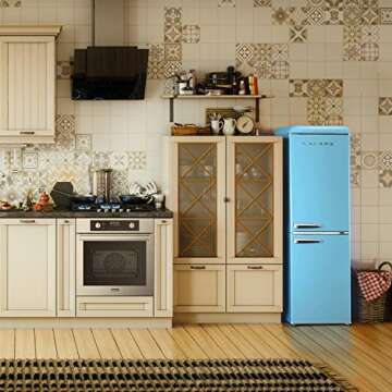 Stylish Galanz Retro Refrigerator for Small Spaces