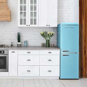 Stylish Galanz Retro Refrigerator for Small Spaces