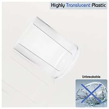 Qihomy Cosmetic Cotton Pads Storage Rack - Large Capacity Qtip Dispenser Holder Transparent Acrylic Storage Organizer Containers Cotton Rounds Display Rack With Lid (4.33 x 2.76 x 2.76 inches)