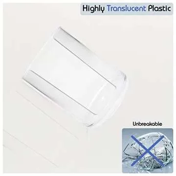 Qihomy Cosmetic Cotton Pads Storage Rack - Large Capacity Qtip Dispenser Holder Transparent Acrylic Storage Organizer Containers Cotton Rounds Display Rack With Lid (4.33 x 2.76 x 2.76 inches)