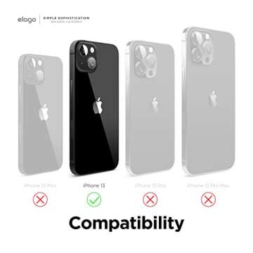 elago Liquid Silicone Case Compatible with iPhone 13 (6.1 inches), Premium Silicone Case, Full Protection Case – Shockproof Cover with 3 Structures, Soft Microfibre Prevents Scratches (Brown)