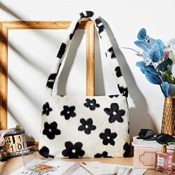 Weewooday Fluffy Shoulder Bag - Chic Autumn Winter Tote