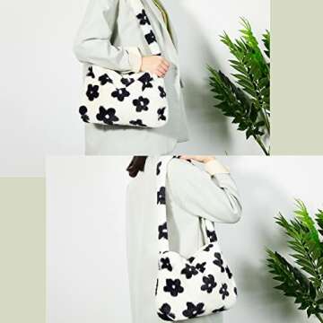 Weewooday Fluffy Shoulder Bag - Chic Autumn Winter Tote