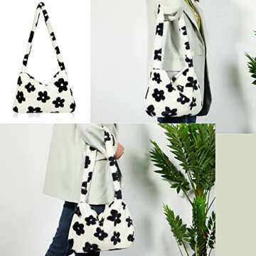 Weewooday Fluffy Shoulder Bag - Chic Autumn Winter Tote