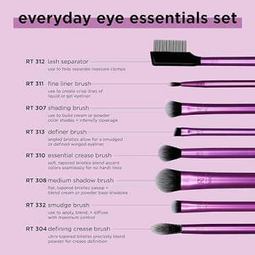 Real Techniques Vegan Eye Makeup Brush Set 8-Piece