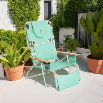 Ostrich Deluxe Reclining Lounge Chair for Beach Enjoyment