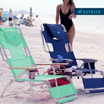Ostrich Deluxe Reclining Lounge Chair for Beach Enjoyment