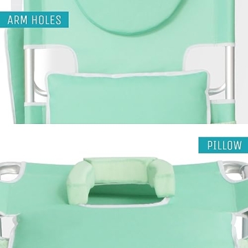 Ostrich Deluxe Reclining Lounge Chair for Beach Enjoyment