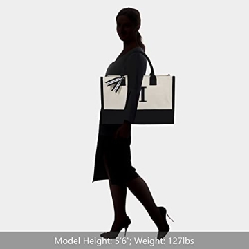 Personalized Initial Canvas Tote Bag for All Occasions