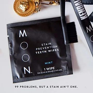 Moon Stain Prevention Teeth Wipes for Whitening & Cleansing