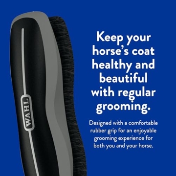Wahl Professional Animal Equine Grooming Stiff Body Horse Brush, Black (#858705)
