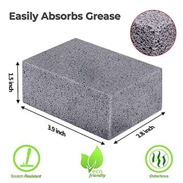 Homeflowz Grill Brick 4 Pack for Easy BBQ Cleaning