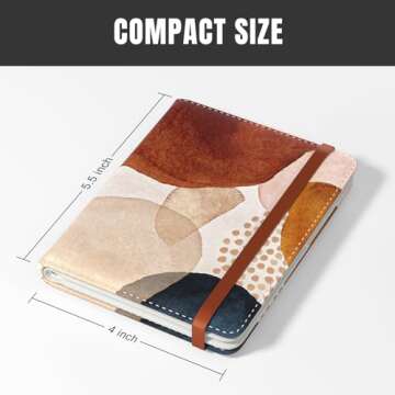 Rimilak Passport Holder, RFID Blocking Passport Cover Wallet Travel Essentials, Leather Travel Air T...