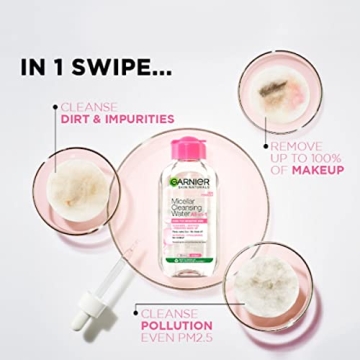 Garnier Micellar Cleansing Water, 125ml for All Skin Types