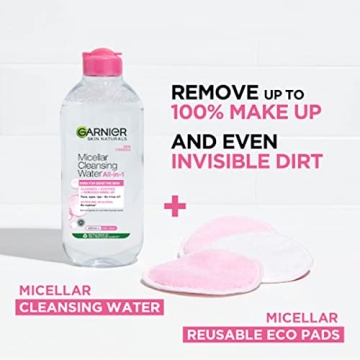 Garnier Micellar Cleansing Water, 125ml for All Skin Types