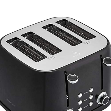 Affordable Amazon Basics 4-Slice Toaster with 6 Settings