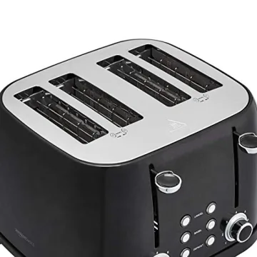 Affordable Amazon Basics 4-Slice Toaster with 6 Settings