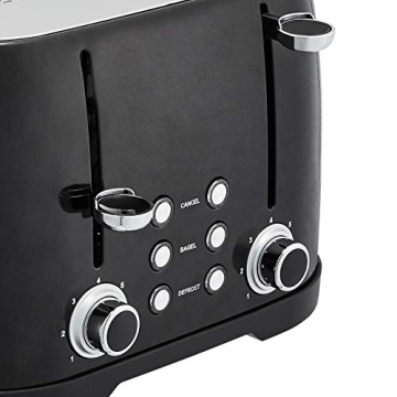 Affordable Amazon Basics 4-Slice Toaster with 6 Settings