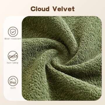 104" Modular Sectional Sofa Couch,L-Shape Upholstered Cloud Couch,Modern Minimalist Couches for Living Room,Free Combination Deep Seat Corner Couch, Sherpa/Right Facing Chaise,Green