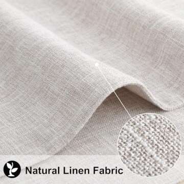 homing Neutral Beige Cloth Placemats Set of 6 – Cotton Linen Blend Washable Farmhouse Dining Table Mats for Indoors & Outdoors, Easy to Clean, 13 x 19 Inch